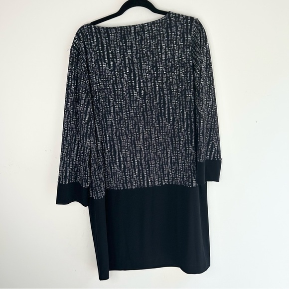 Windsmoor Women's Midi Dress Long sleeve Print Black Size 16 Business casual - Picture 7 of 12